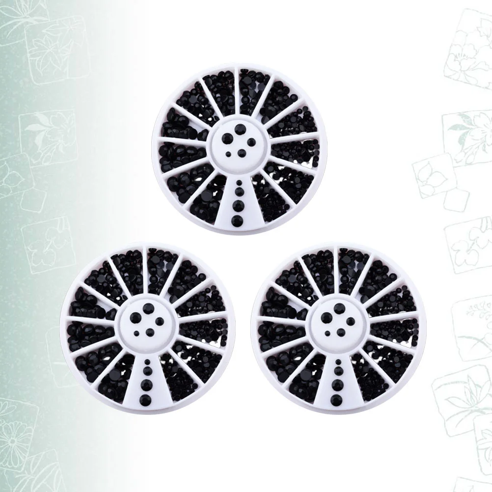 3 шт. 2 мм декоративная дрель для ногтей изысканная маникюрная с плоским дном и