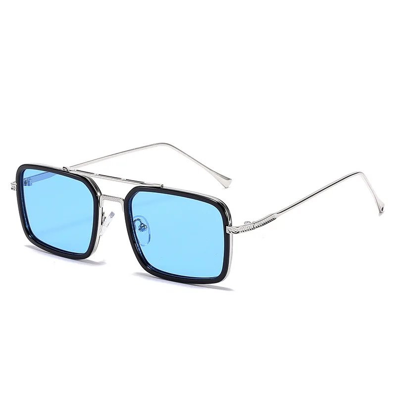 Солнцезащитные очки в металлической оправе для мужчин и женщин uv400 - купить по