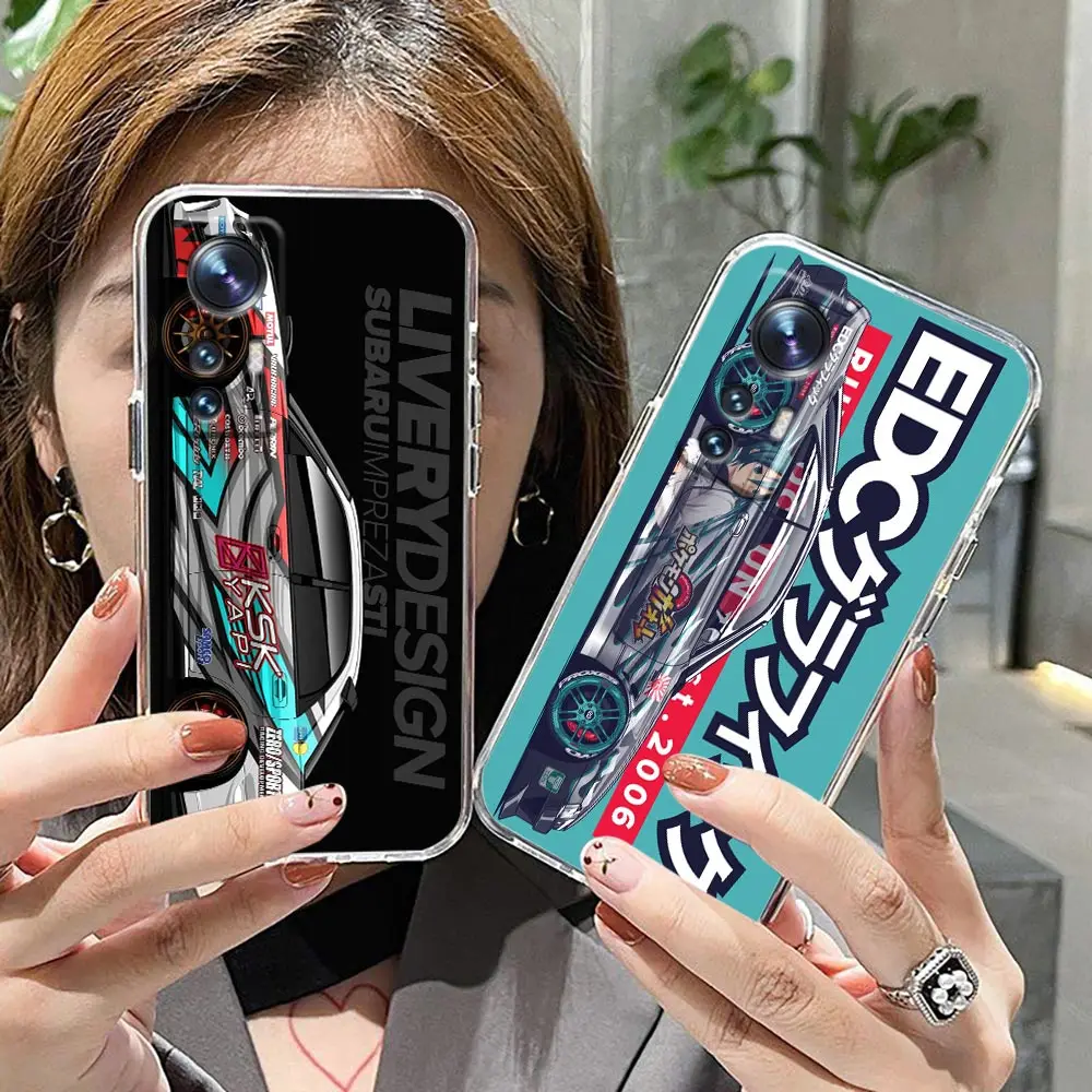 

Drift Sports Car Tokyo JDM Clear Case For Xiaomi Poco X3 NFC F3 M3 F1 9T 11 11T 11X 10 10T 12 12X Pro Note 10 Lite 5G Funda Case