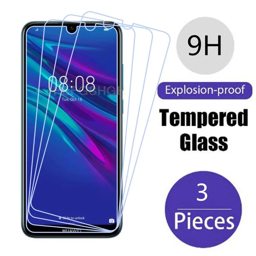 

Защитное закаленное стекло для Huawei Y3 Pro 2017 Y5 lite Y6 Prime 2018 Y7 2019 Y9, 3 шт., защитная пленка для экрана