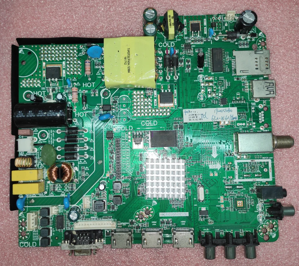 Бесплатная доставка! HK.T.CS5531P633 три в одном ТВ материнская плата работает хорошо 1920x1080 67-82 в ма Бесплатная доставка! HK.T.CS5531P633 три в одном ТВ материнская плата работает хорошо 1920x1080 67-82 в ма