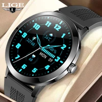 lige 2022 new hd screen smart watch men always display the time bluetooth call sports fitness men smartwatch for huawei xiaomi