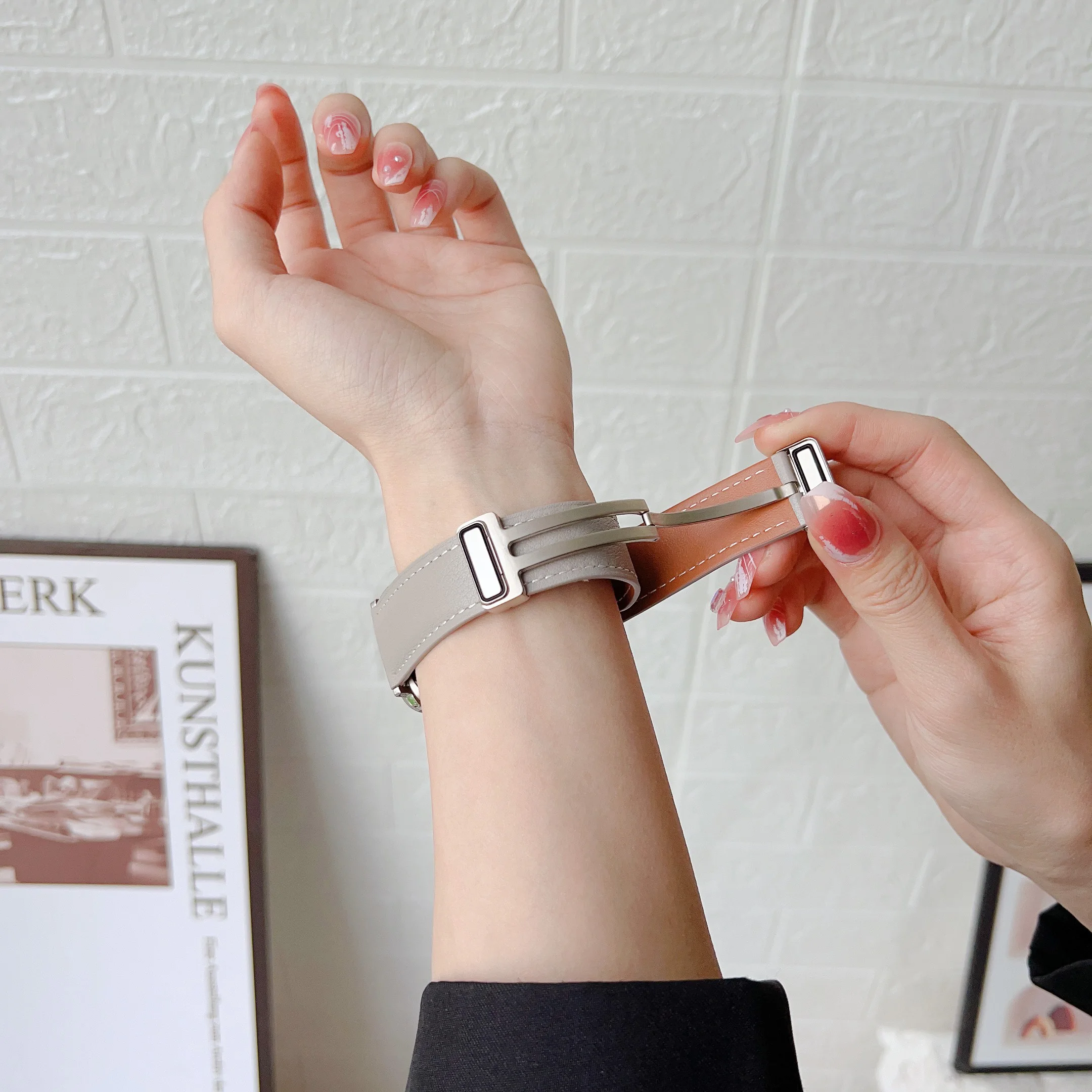 Leather strap For Apple watch band 45mm/41mm 44mm 40mm 49mm 42mm 38mm watchband correa bracelet iWatch ultra series 5 3 SE 6 7 8