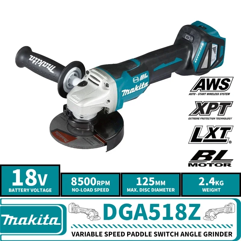 

Makita DGA518Z Угловая шлифовальная машина