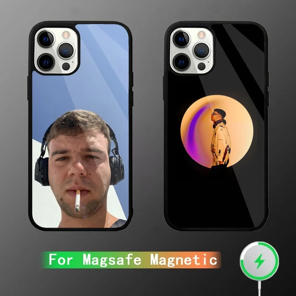 Чехол для телефона Rapper Q-Quevedo iPhone 16 15 14 13 12 11 Plus Pro Max Mini Magsafe с магнитной беспроводной