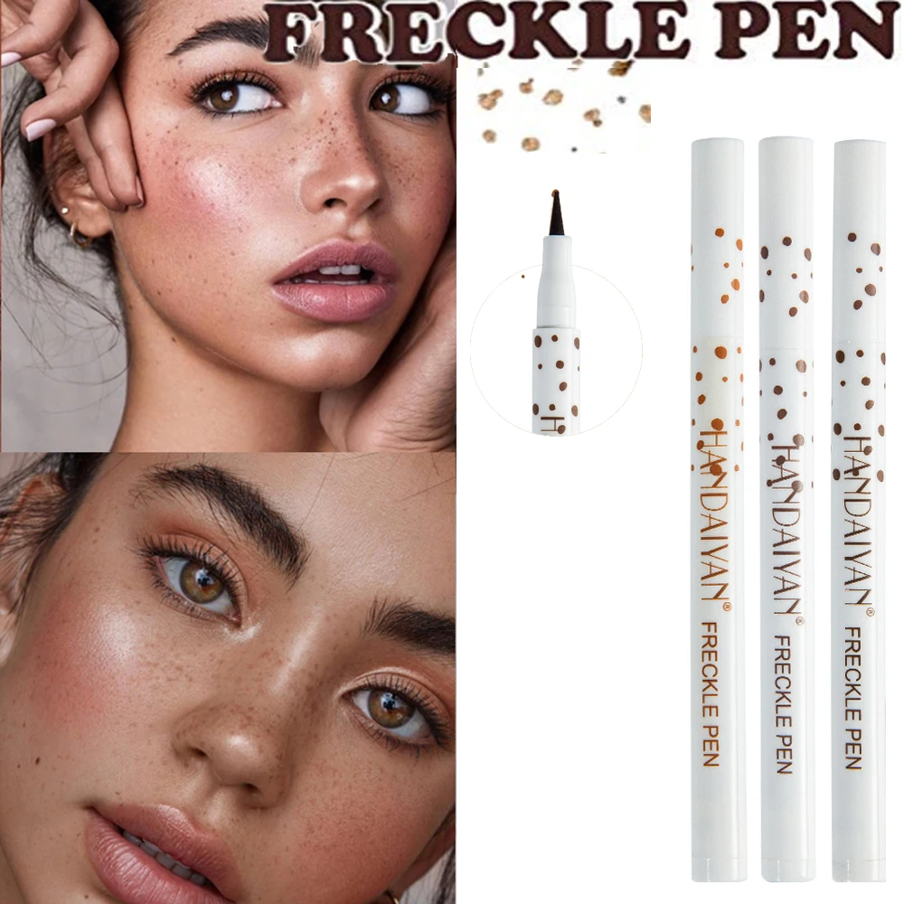 

HANDAIYAN Natural Lifelike Point Freckle Pen Face Concealer Artificial Soft Smooth Freckle Pen Waterproof Easy To Color Eyeliner