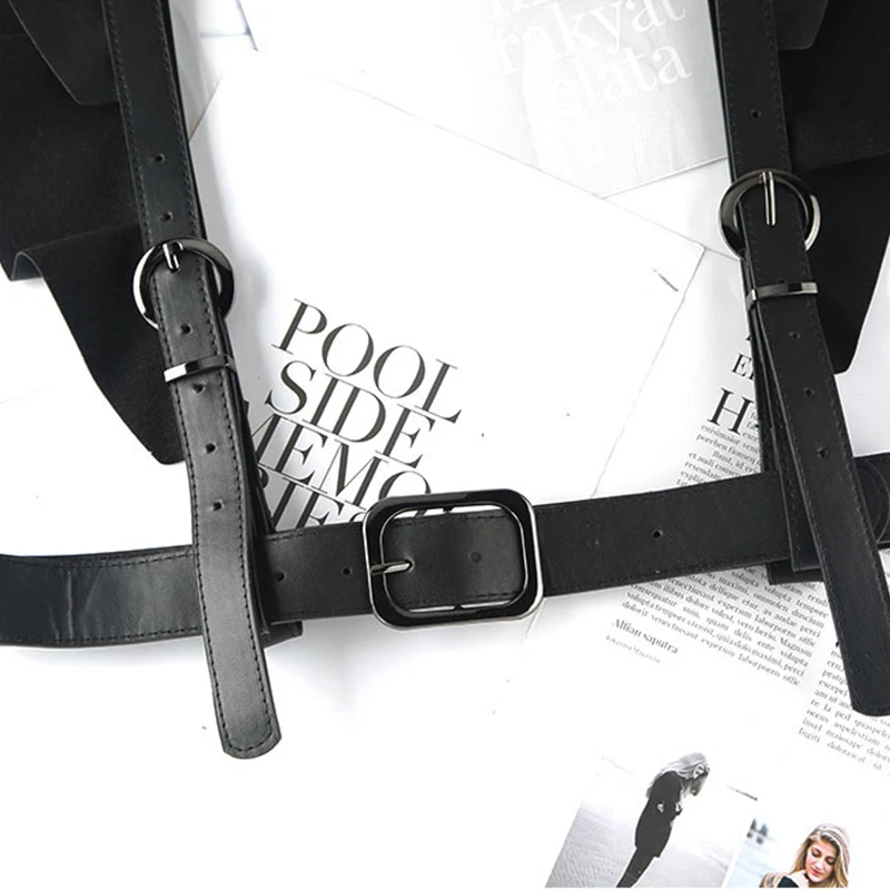 Ретро женский бондаж из искусственной кожи сексуальный ремень в стиле панк