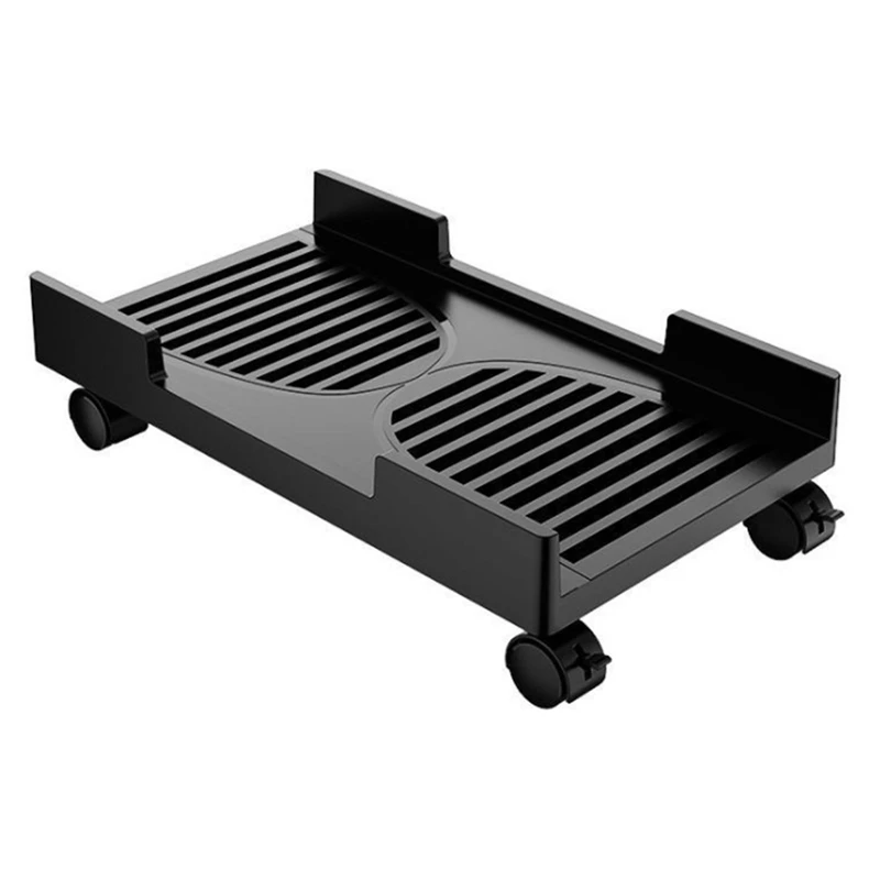 

Computer Stand With 2 Locking Wheels And 2 Swivel Casters For Desktop Tower, Printer And Home Office Desk