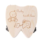 57EE детская деревянная шкатулка с зубцами для хранения в фотографиях для мальчиков и девочек, сувенирный чехол