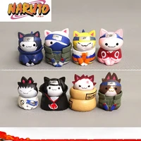 naruto figures uzumaki naruto anime figure kakashi mini q version modle naruto cat mini dolls cartoon toys kids gifts