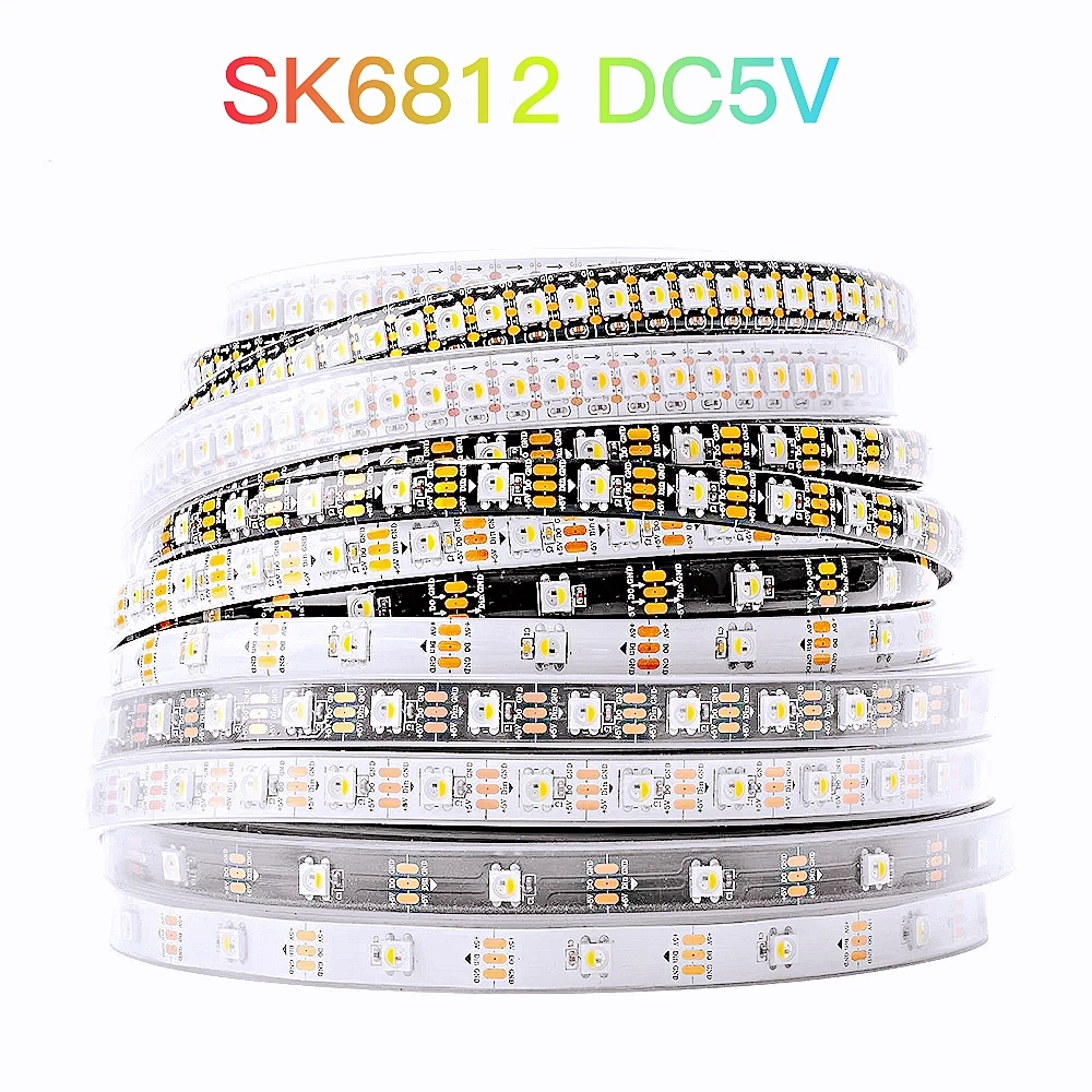 SK6812 Светодиодная лента RGBW 4 в 1 5 В Аналогичные WS2812B 234 м 30 60 144 светодиодов