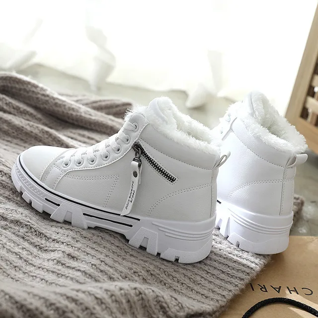 Winter Ladies Shoes 2022 New Lace Up Women Sneakers Snow Ankle Boots  Waterproof Warm Platform Woman Footwear | АлиЭкспресс