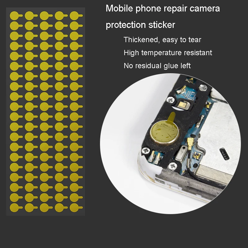 

100 шт./партия, пыленепроницаемые наклейки на переднюю и заднюю камеры