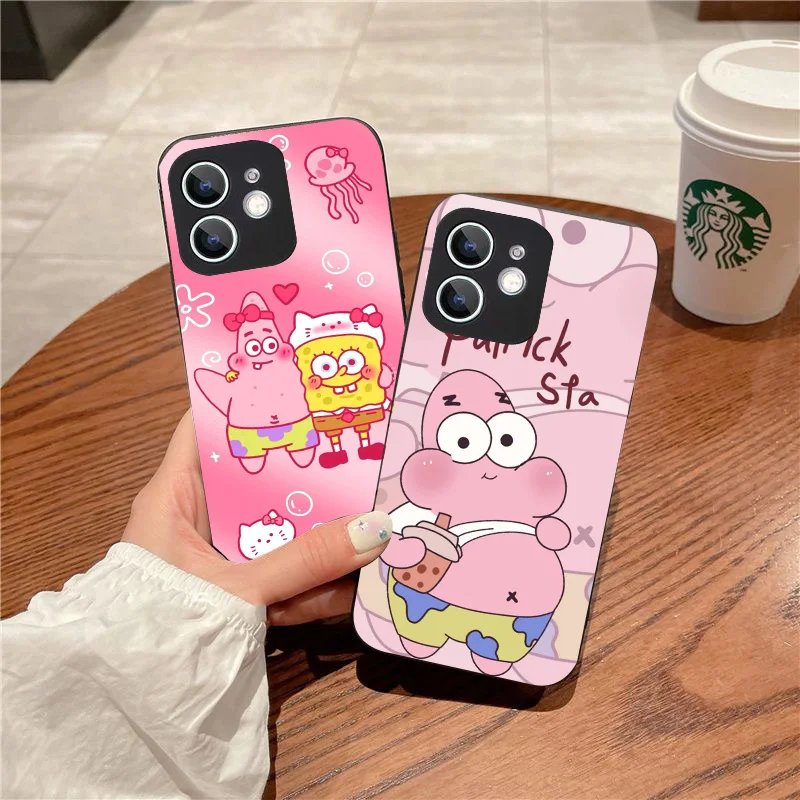 WRB-31 Черный гибкий чехол из ТПУ SquarePants для OPPO A73 74 76 77 78 80 83 93 96 94 F15 Find X3 X5 Pro Neo