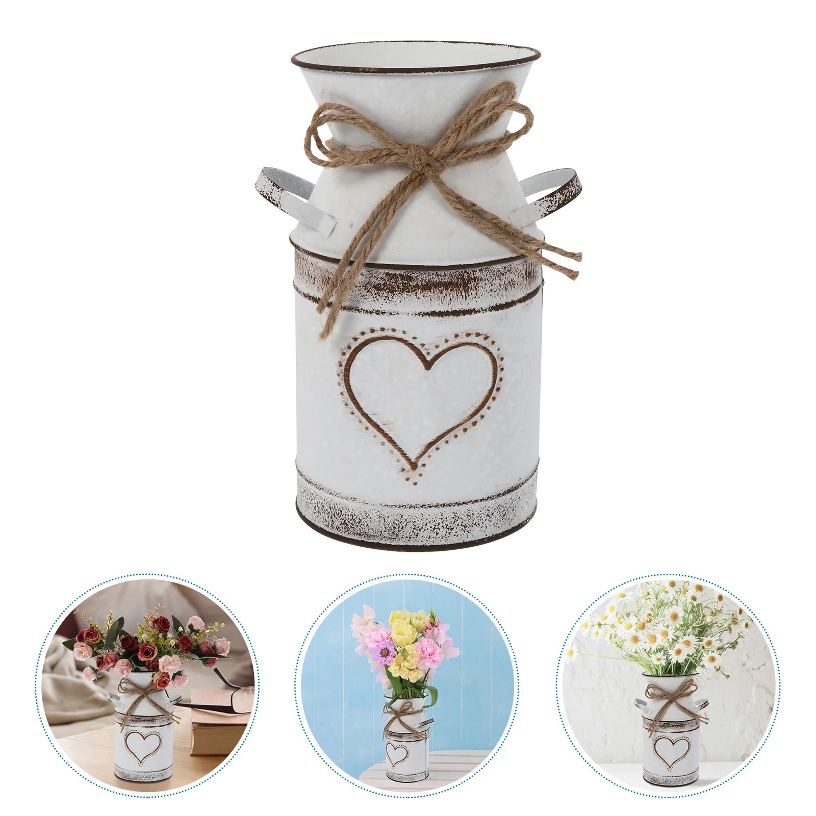 

Heart Shaped Flower Arrangement Dinner Table Decor Rustic Wedding Decorations Vase Decoration Stand Faux Iron Lavender