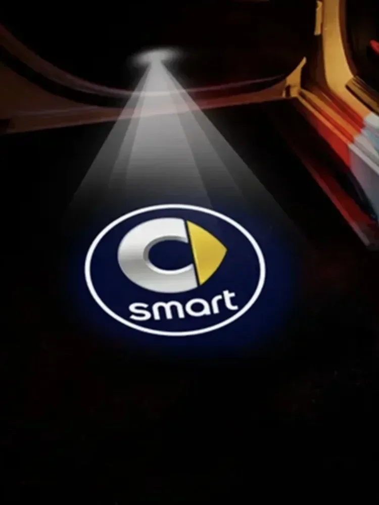 2 шт. светодиодные лампы для дверей автомобиля лазерный декор проекционные Smart