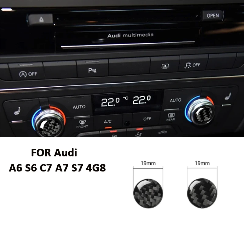 Автомобильная Центральная ручка управления кондиционированием из углеродного