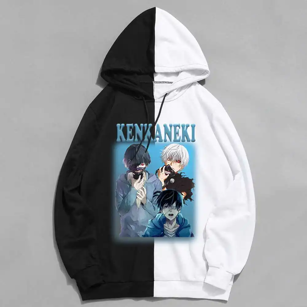 

Anime Tokyo Ghoul Hoodie Women Men Funny Cartoon Kaneki Ken Sweatshirts Ullzang Japanese Anime 90s Graphic Streetwaer Sweatshirt