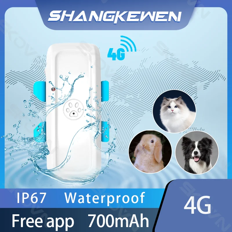 

GPS-трекер для домашних животных, водонепроницаемый, 4G, LTE, GSM