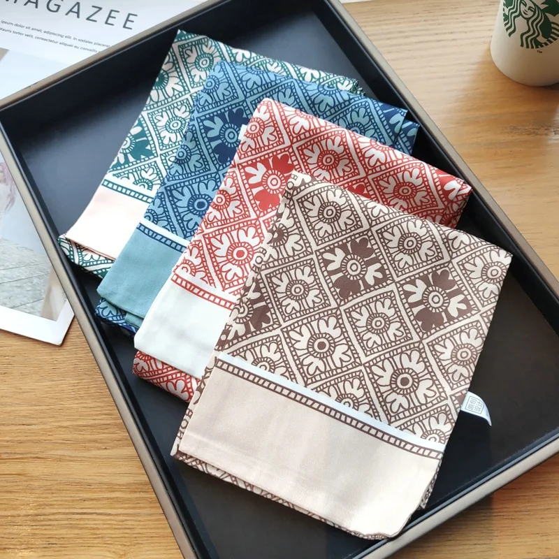 

150cm*13cm New Long Scarf Women Spring Autumn New Retro Floral Professional Decorative Scarf women skinny Scarf Gift