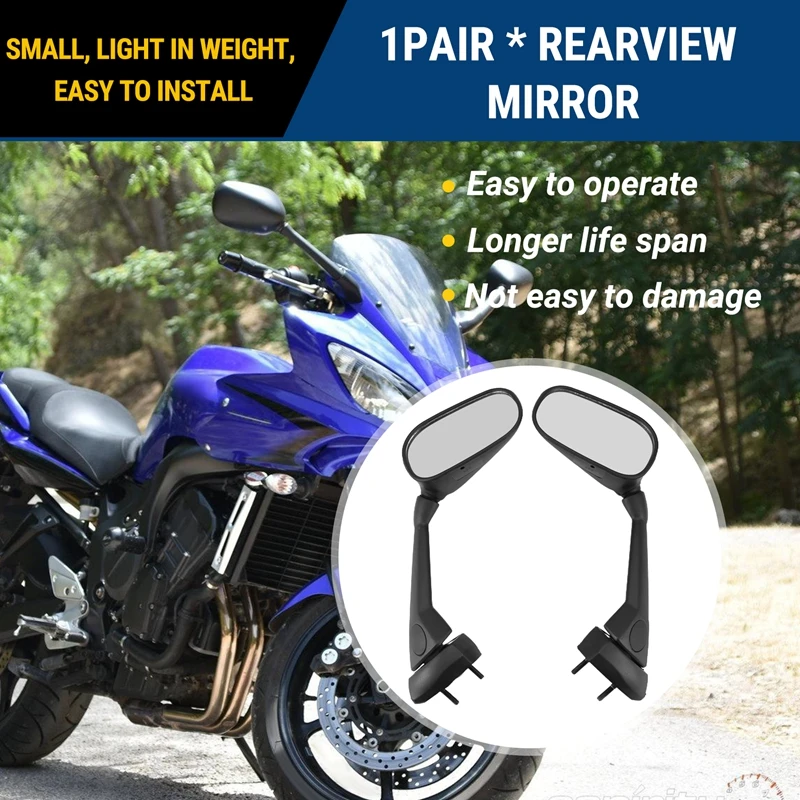 Мотоциклетное боковое зеркало заднего вида для Yamaha FZ1 Fazer 2007 2008 2009 2010 2011 2012 2013