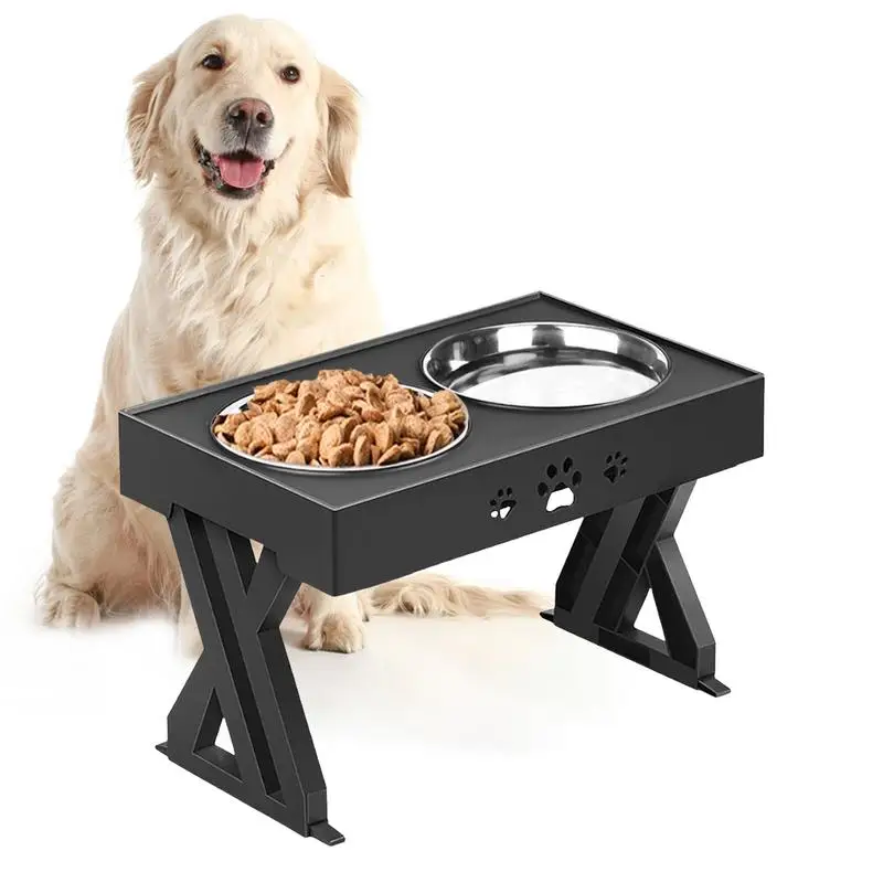 

Регулируемые поднятые миски для собак, устойчивая к ржавчине миска для собак, нескользящая миска для еды и воды для собак, миска для собак среднего и маленького размера