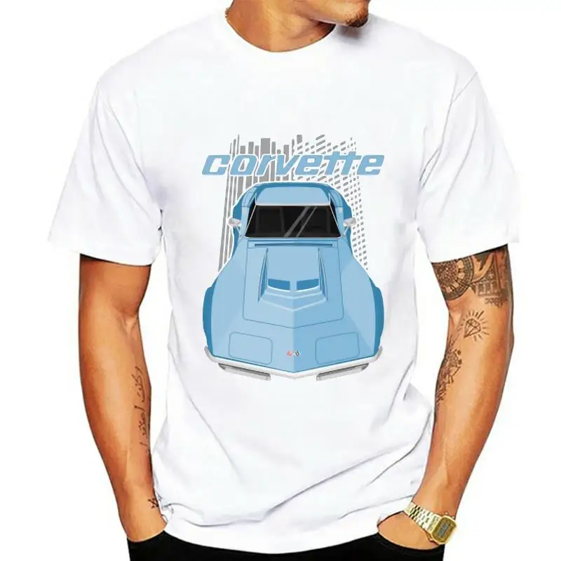 

Camiseta de Corvette C3 para hombre y mujer, camisa azul de Mulsanne