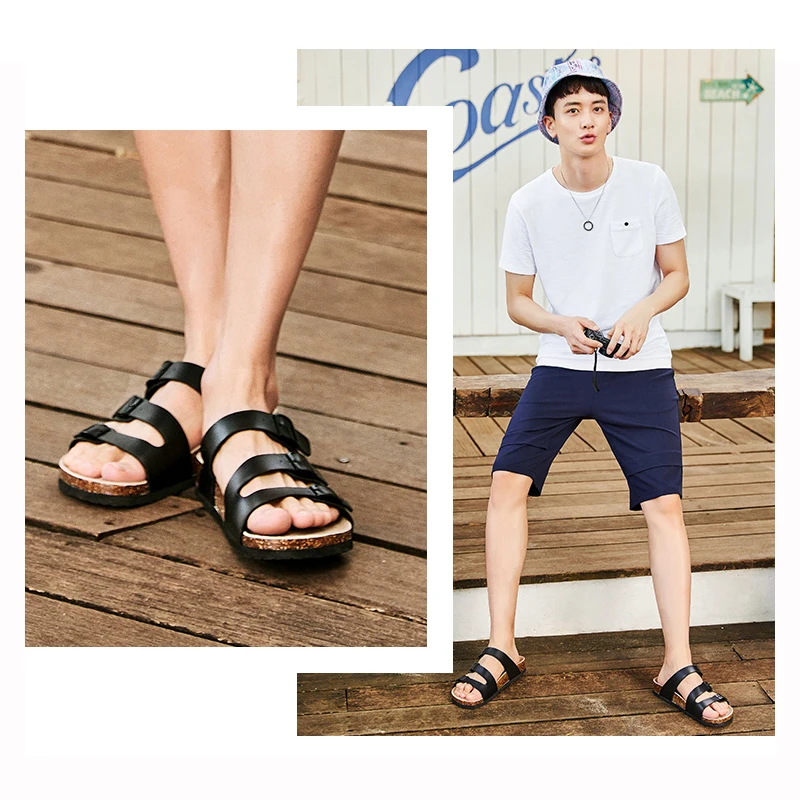 COSMAGIC новые летние женские пробковые тапочки с пряжкой 2022 повседневные мужские