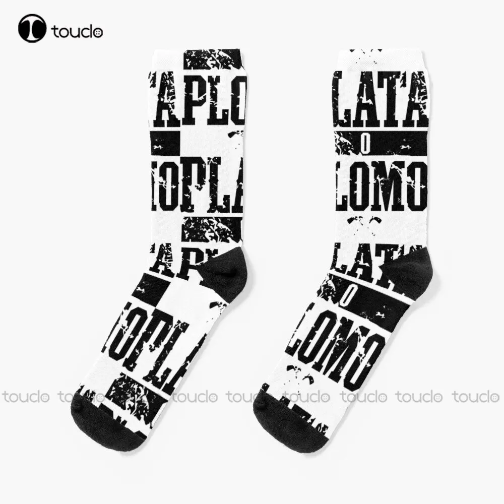 

Plata O Plomo Logo (Black Version) Socks Pablo Escobar Plata O Plomo Colombian Drug Lord 360° Digital Print Custom Gift Casual