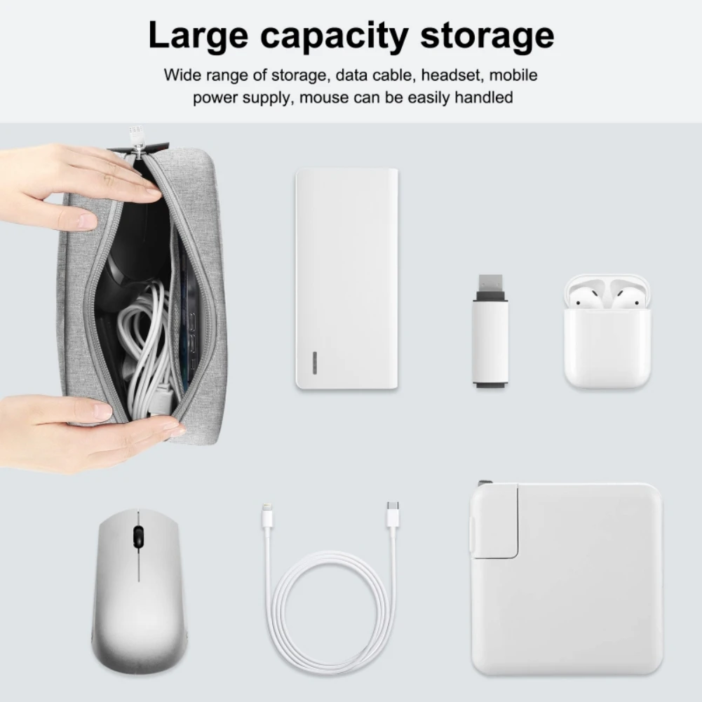 Сумка-органайзер для игровых кабелей Greatlizard совместимая с SD-картами и