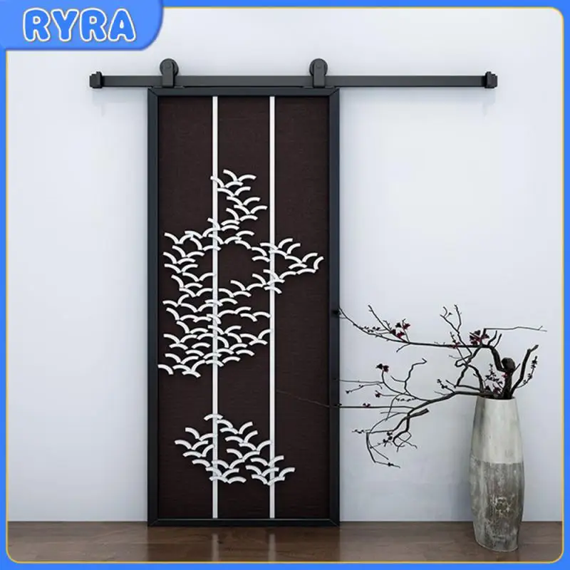 

Barn Door Hanging Rail Pulley Set Sliding Door Rail Pulley Kit Top Mount Hanger Track Closet Roller Rail Hanging Rail HWC