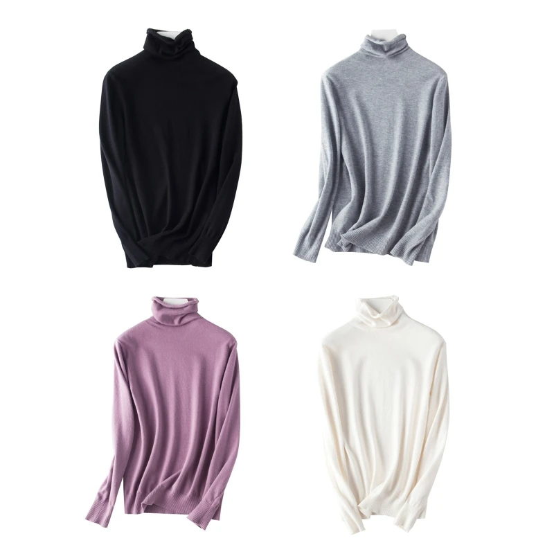 

Весенний вязаный свитер, пуловеры, женские топы с длинным рукавом, водолазка, вязаный свитер, модная женская одежда, внутренняя рубашка