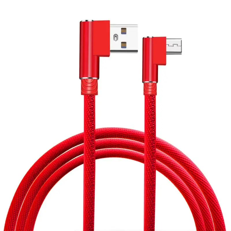 

New Micro USB Cable 90 Degree Elbow 2A Dual Engineflash Charging Technology 1M 1.5M 2M For Samsung Xiaomi Redmi 2023