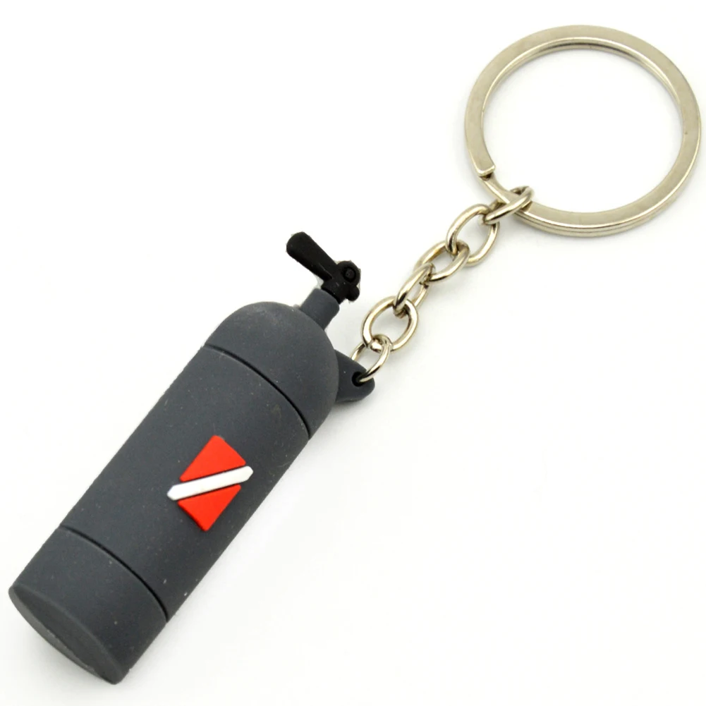

Brandnew Air Tank Keychain Diver Diving Gifts 6.5*2*1.8cm Gift For Diving Lovers Soft Material For Suba Diving Lover