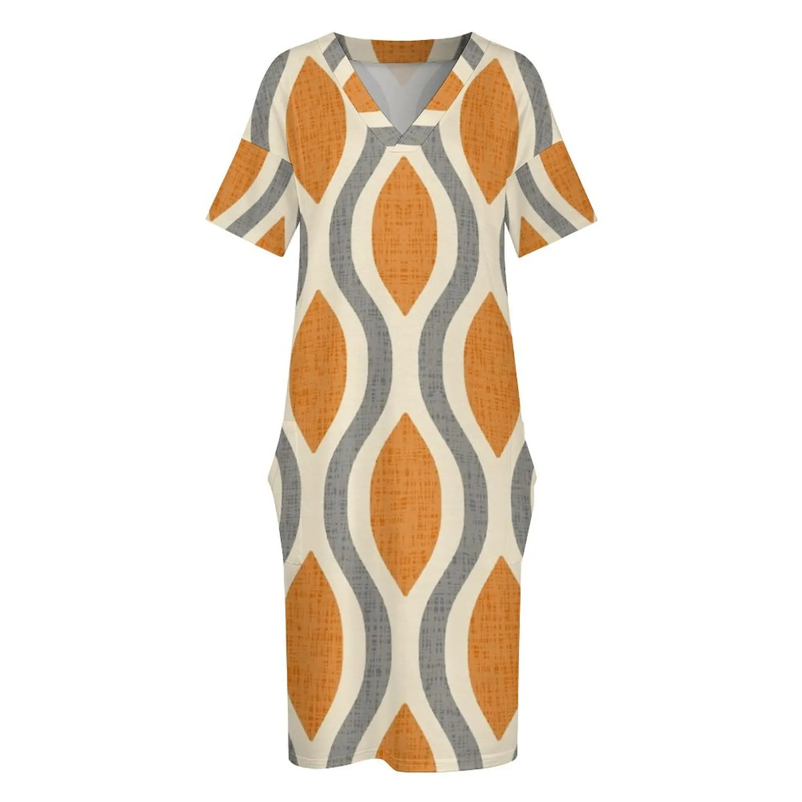 Красочное платье с карманами 924 свободное лето 2020 женское длинное вечерние