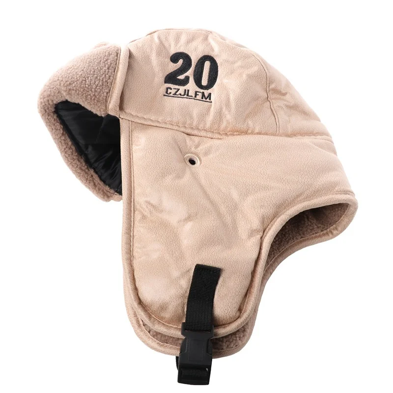 Мужская толстая теплая зимняя шапка-бомбер