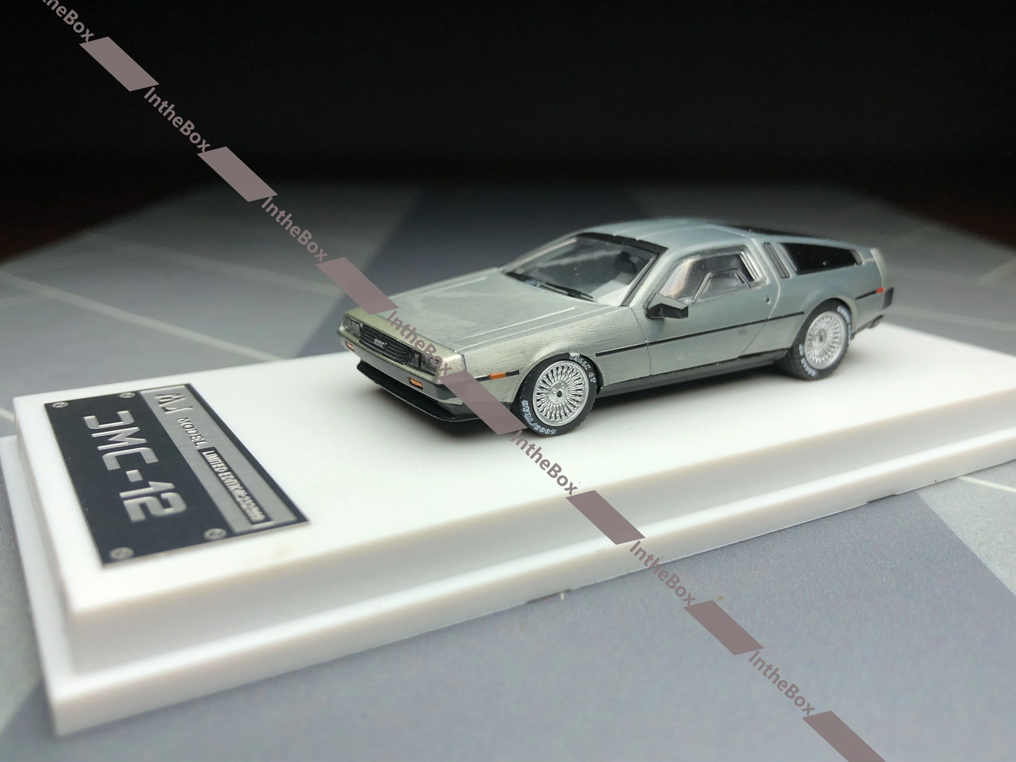 Фото MJ 1/64 «Назад в будущее», машина времени Delorean, литая под давлением модель автомобиля, коллекция, ограниченная серия, игрушки для хобби №1