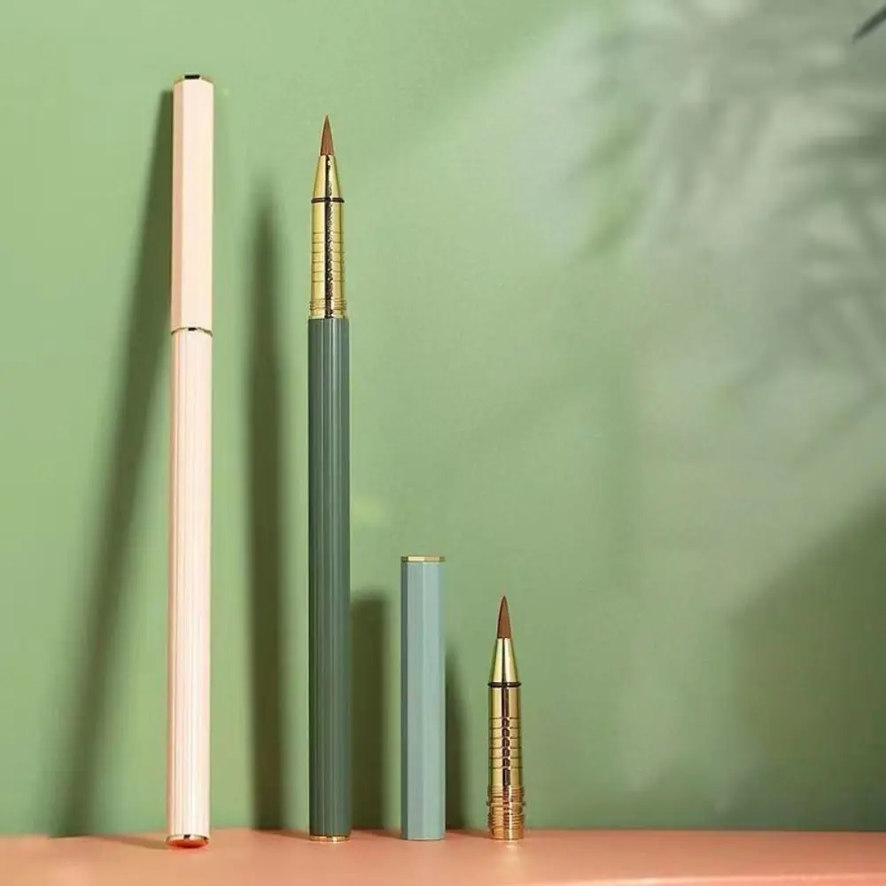 Фото Мягкие каллиграфические кисти Morandi с металлическим стержнем, многоразовые, для обычного письма, универсальные, из волоса куниц, в форме ручки, для письма №2