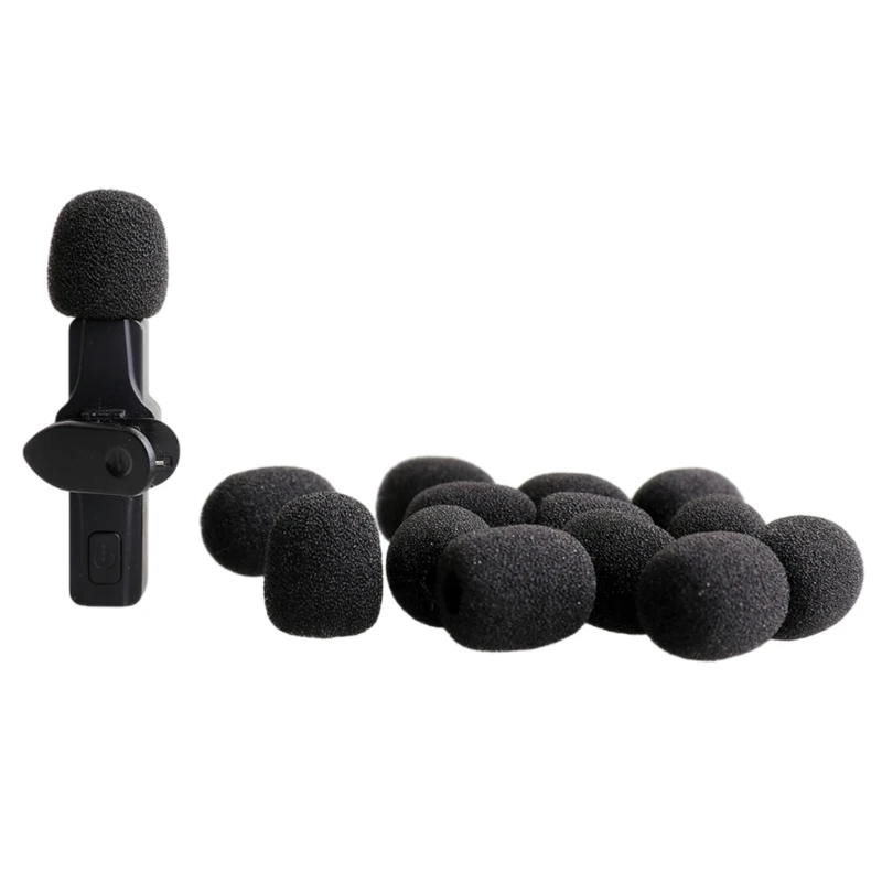 100 шт. гарнитуры микрофоны пенопластовый чехол защита для микрофонов из