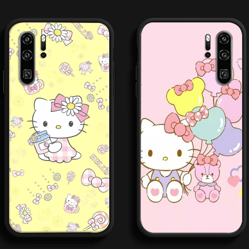 

Hello Kitty Cute Cat Phone Cases For Huawei Honor Y6 Y7 2019 Y9 2018 Y9 Prime 2019 Y9 2019 Y9A Carcasa Coque Soft TPU Funda