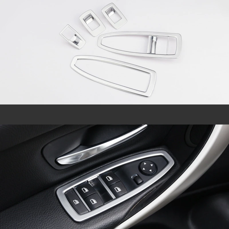 

Car styling window glass lift button decorative frame for BMW 3/4 series 3GT F30 F31 F32 F33 F34 F36 interior modification