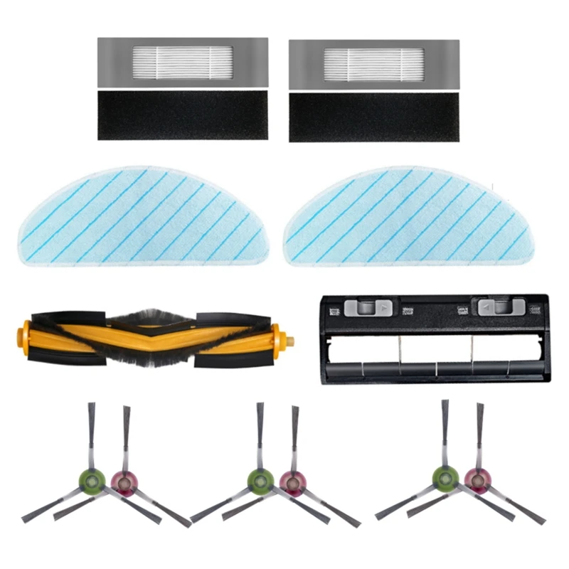 

Sweeper Main Brush Main Brush Cover Side Brush Hepa Filter Mop Spare Parts Accessories Kit For Ecovacs Ozmo T9