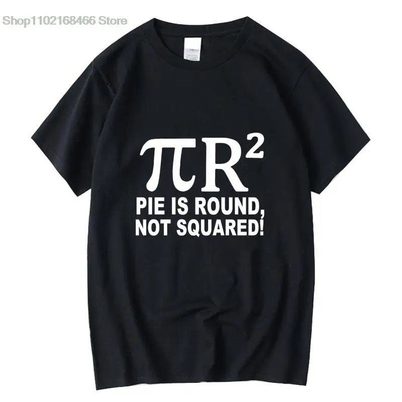 

Men's T-shirt High quality 100% cotton funny pi design printed casual loose cool t shirt O-Neck male T-Shirt Tops Tees