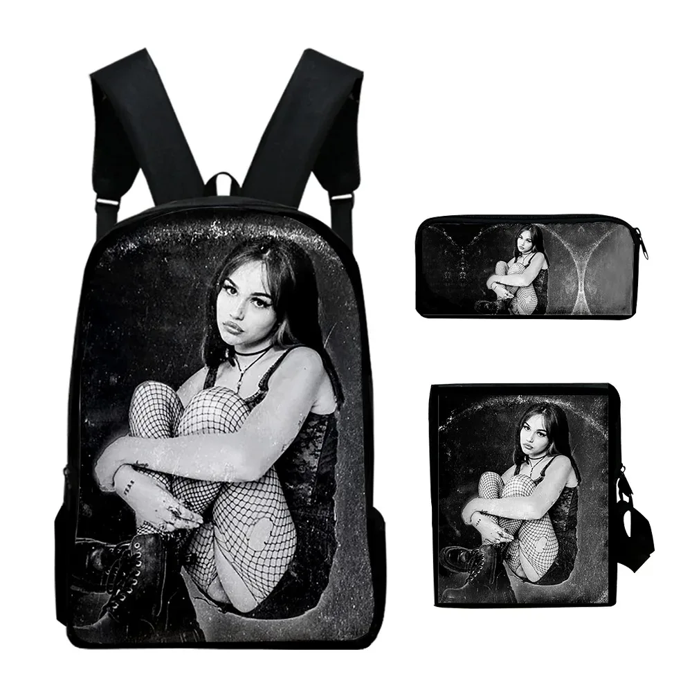 Школьный рюкзак с 3D-принтом Мэгги Линдеманн для ноутбука сумка на плечо наклоном