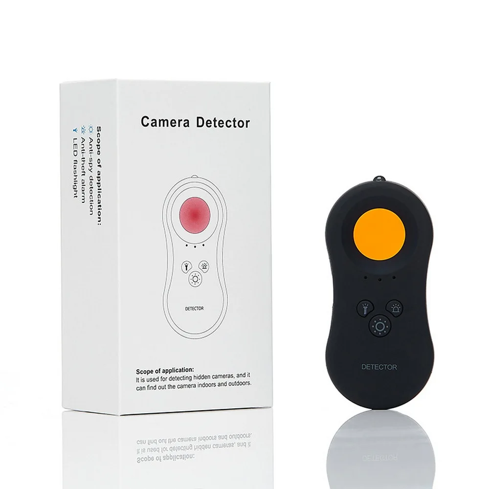 Mini Hidden Camera Detector Security Protection Spy Gadgets Ghost Finder With Flashlight Alarm for Adults Portable USB Charging
