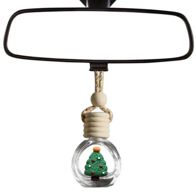 

Christmas Car Pendant Air Freshener Pendant For Car Empty Glass Essential Oil Fragrance Diffuser Bottle Christmas Hanging