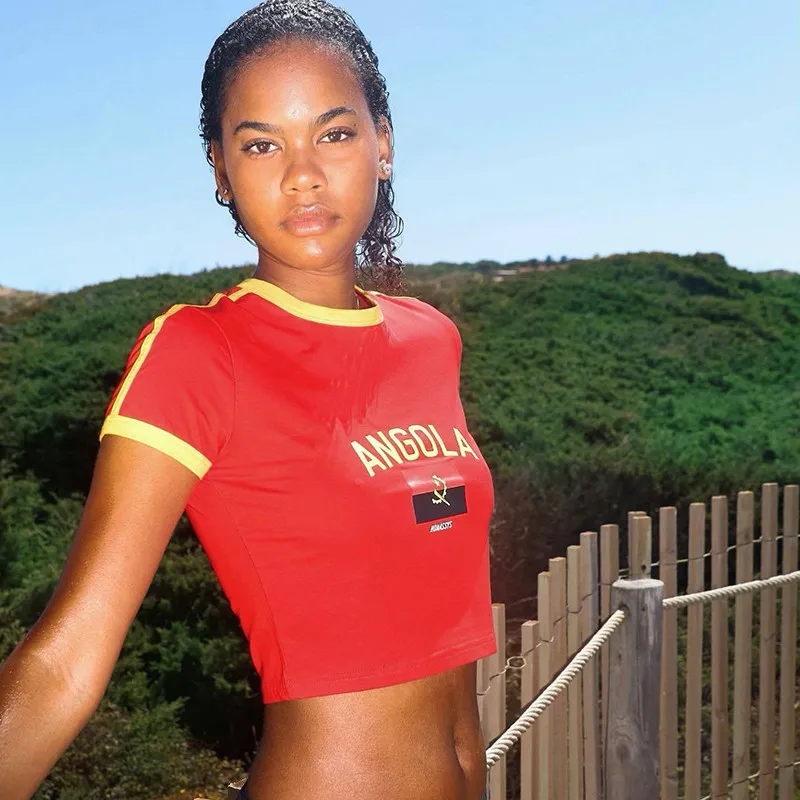 Футболка в стиле хип-хоп с текстовым принтом