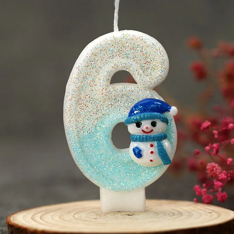 Рождественская Корона Снеговика С Днем Рождения Розовый Цветок Торт Топпер