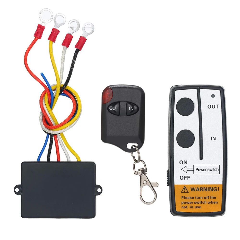 

Wireless Winch Remote Control Kit for Truck Jeep ATV SUV 12V Switch Handset 50ft Car SUV Winch Remote Receiver KLS-205/2 Winch