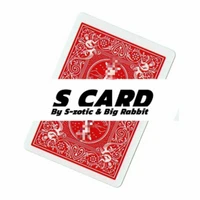 s card by s zotic big rabbit card magic tricks illuisons street magic props gimmick close up magia toys easy to do magician